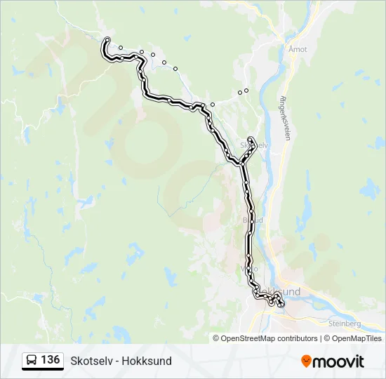 136 Bus Line Map