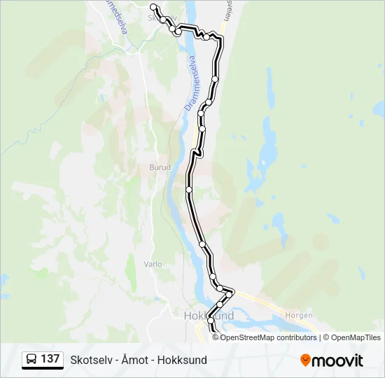 137 Bus Line Map