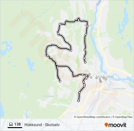 138 Bus Line Map