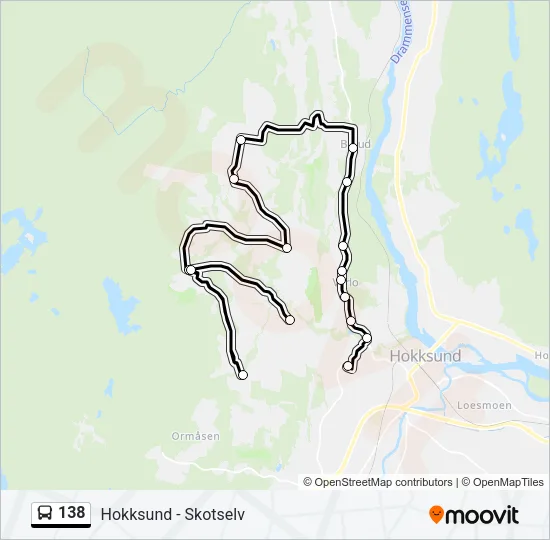 138 Bus Line Map