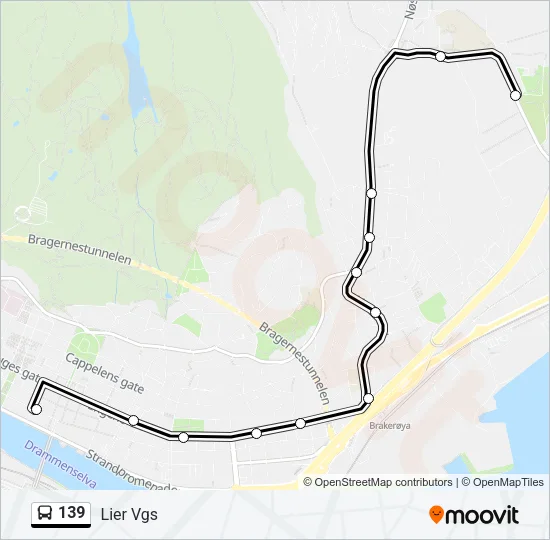 139 Bus Line Map