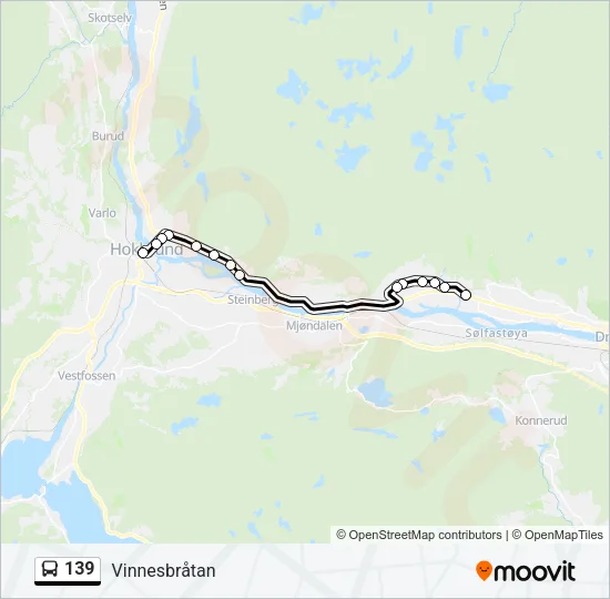 139 Bus Line Map