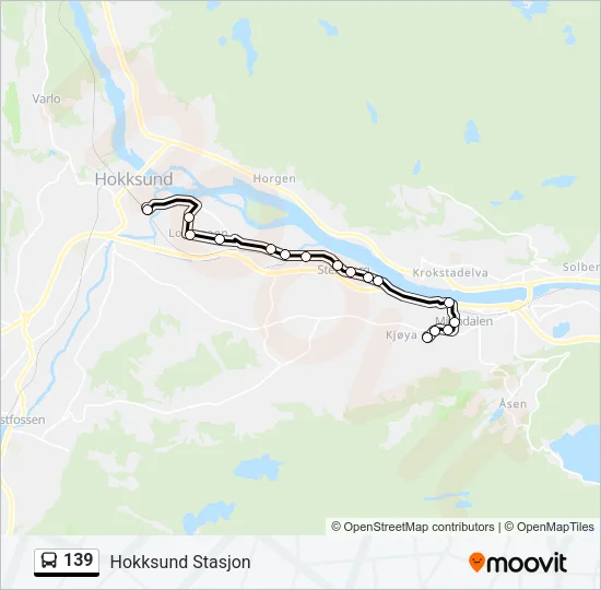 139 Bus Line Map