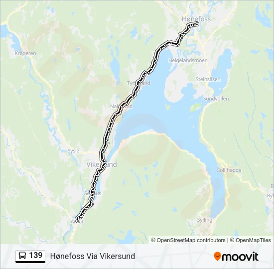 139 Bus Line Map