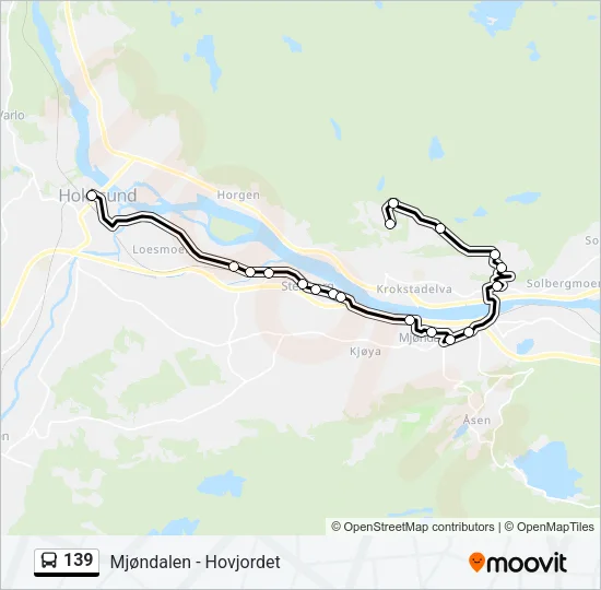 139 Bus Line Map
