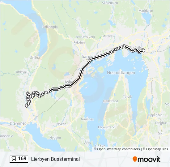 169 Bus Line Map