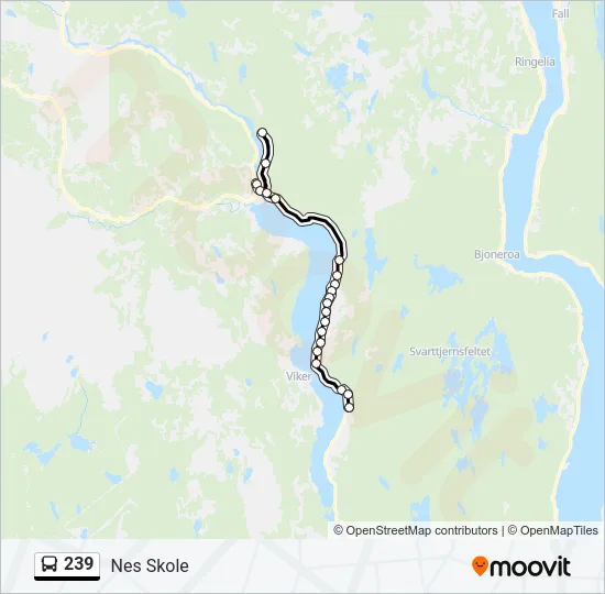 239 Bus Line Map