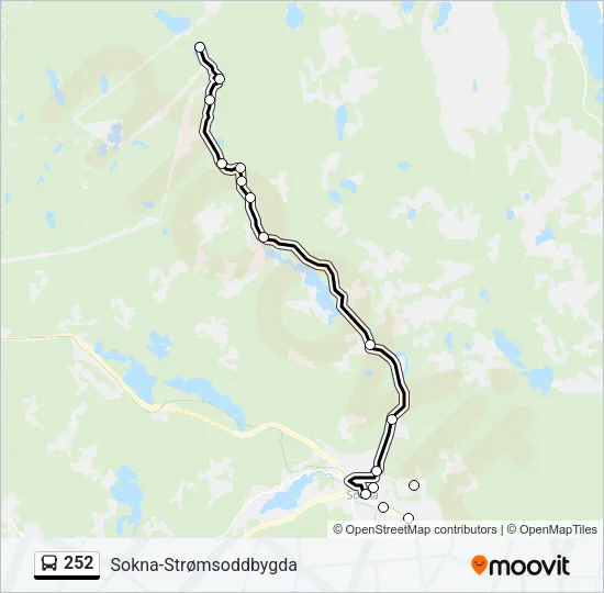 252 Bus Line Map