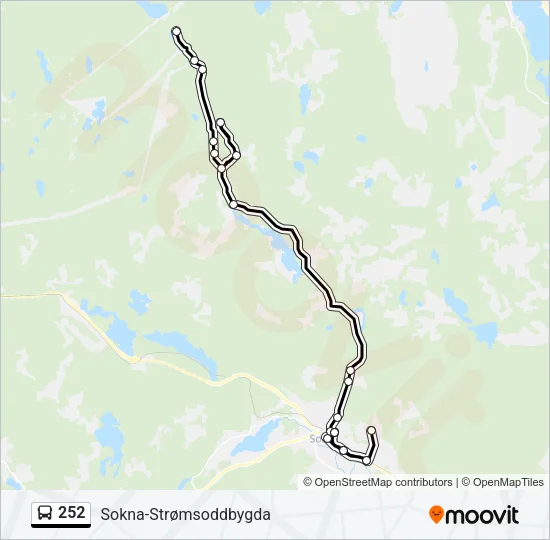 252 Bus Line Map