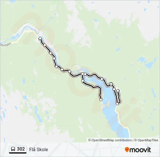 302 Bus Line Map