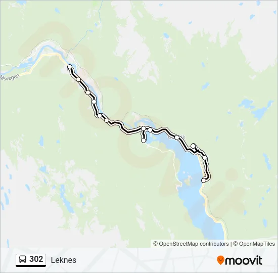 302 Bus Line Map