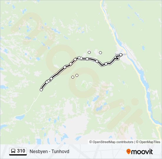 310 Bus Line Map