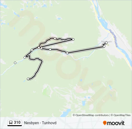 310 Bus Line Map