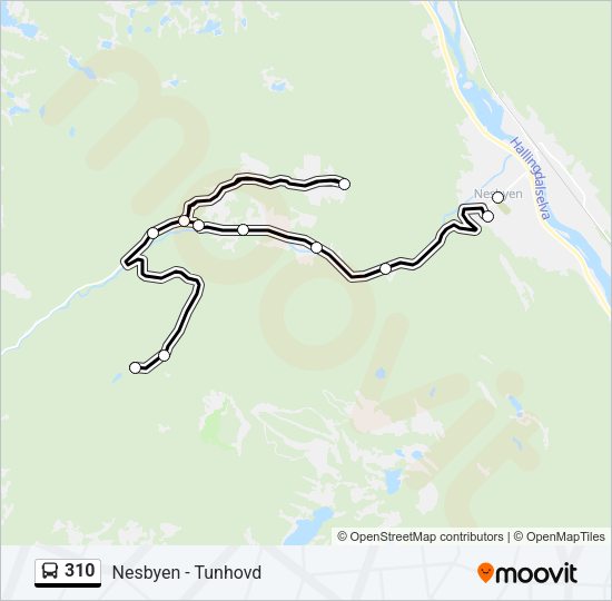 310 Bus Line Map