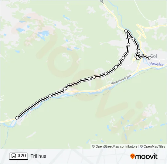 320 Bus Line Map