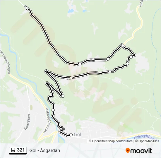 321 Bus Line Map