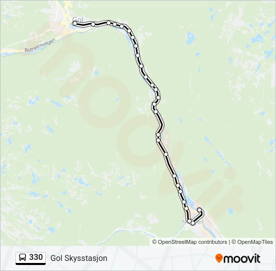 330 Bus Line Map