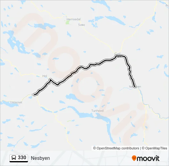 330 Bus Line Map