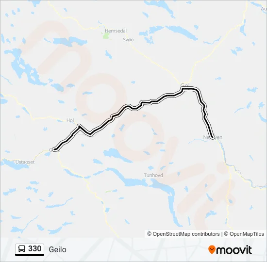330 Bus Line Map