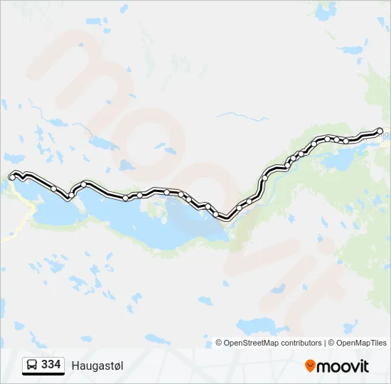 334 Bus Line Map