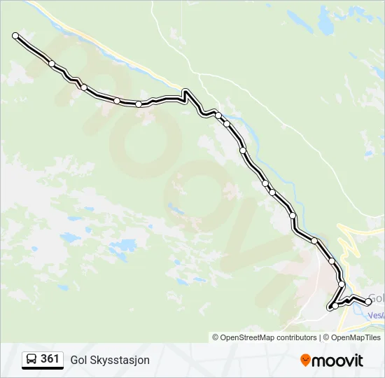 361 Bus Line Map