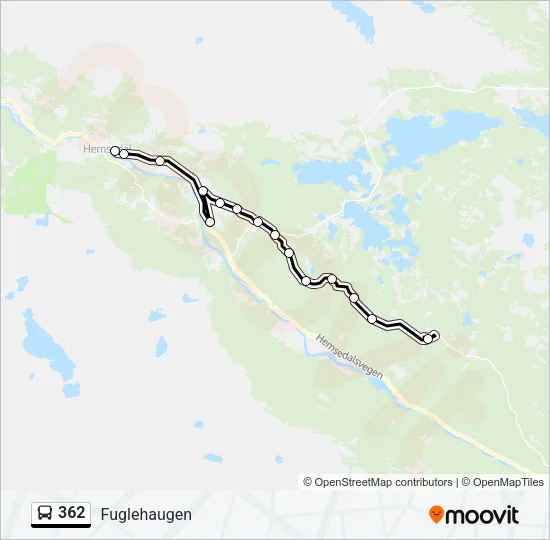 362 Bus Line Map