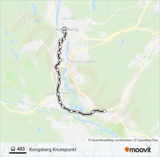 403 Bus Line Map