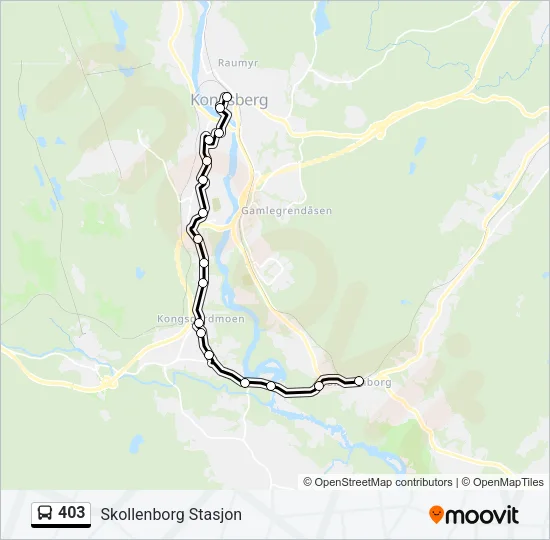 403 Bus Line Map