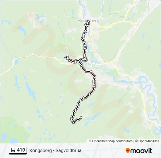 410 Bus Line Map