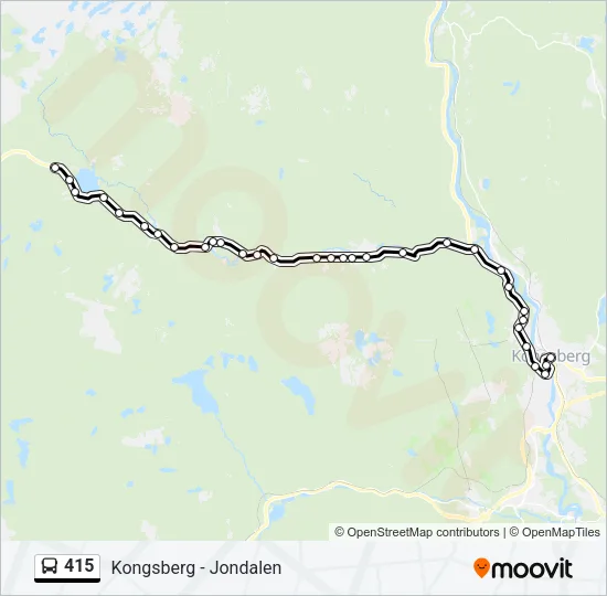 415 Bus Line Map