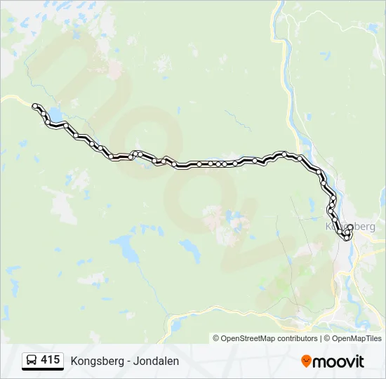 415 Bus Line Map