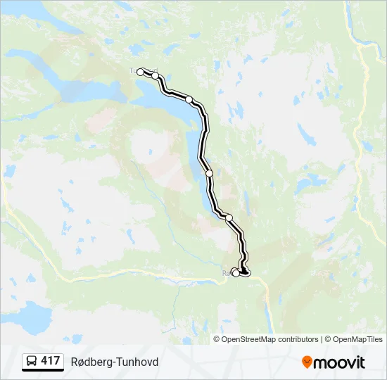 417 Bus Line Map