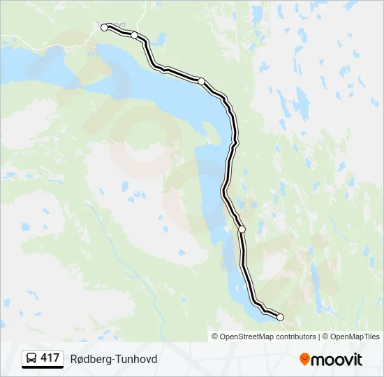 417 Bus Line Map