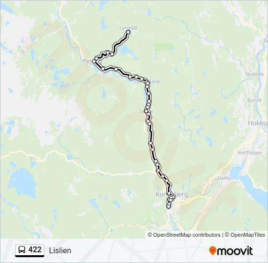 422 Bus Line Map