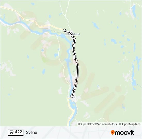 422 Bus Line Map