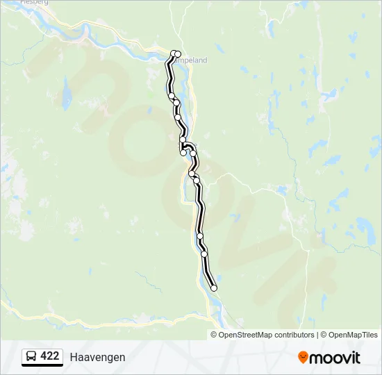 422 Bus Line Map