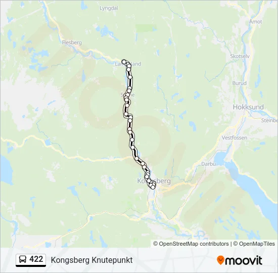 422 Bus Line Map