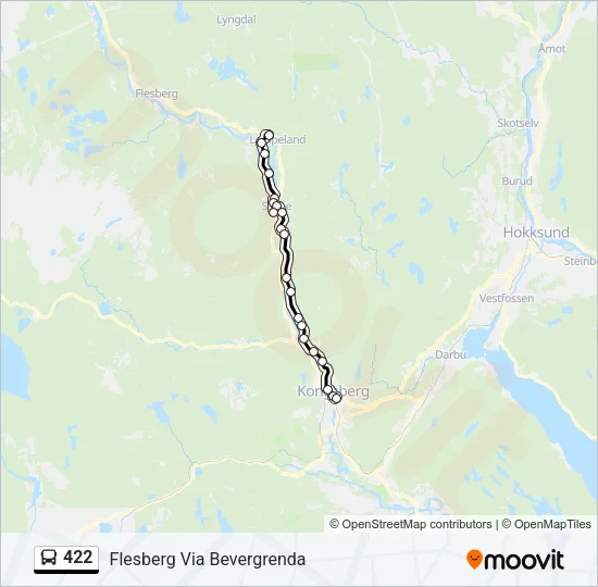 422 Bus Line Map