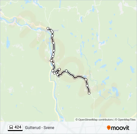 424 Bus Line Map