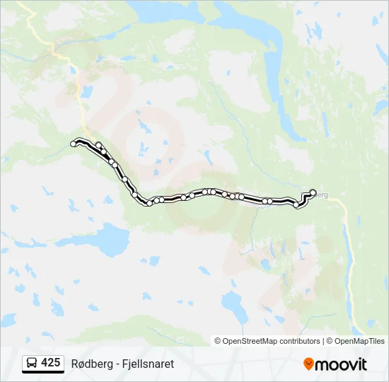 425 Bus Line Map