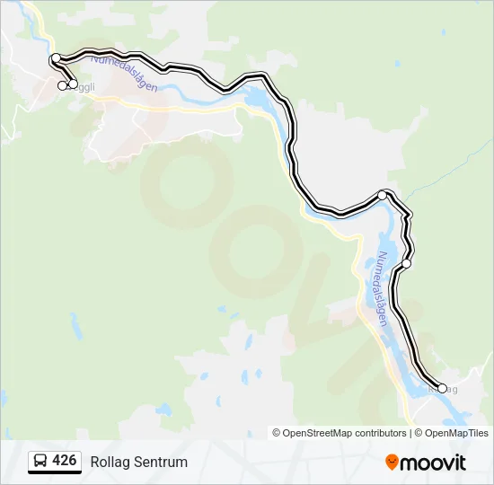 426 Bus Line Map