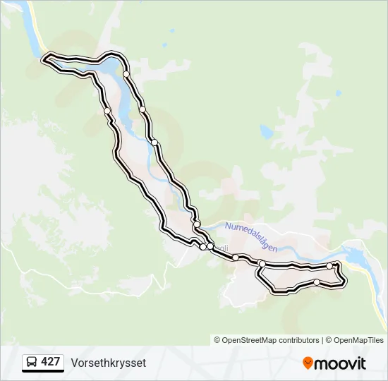 427 Bus Line Map
