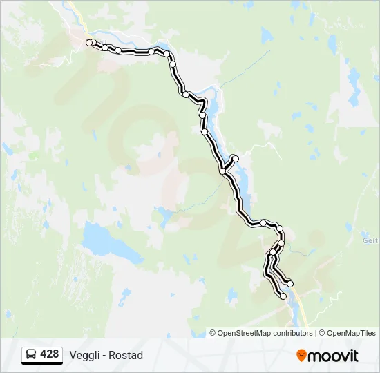 428 Bus Line Map