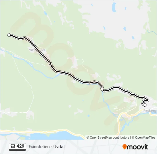 429 Bus Line Map