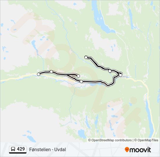 429 Bus Line Map