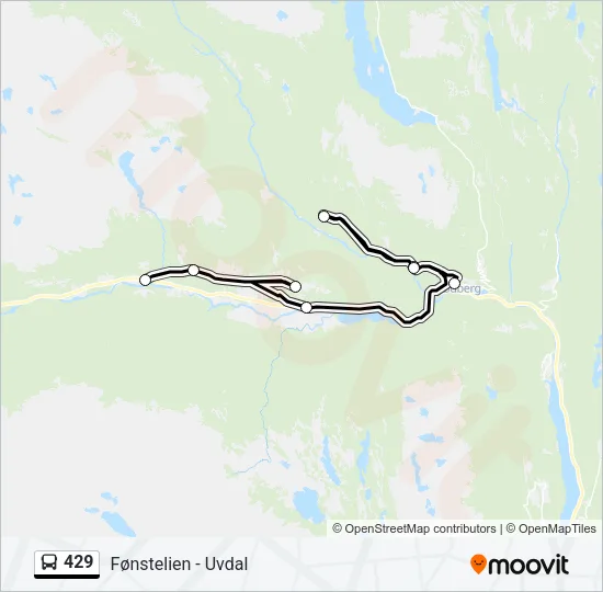 429 Bus Line Map