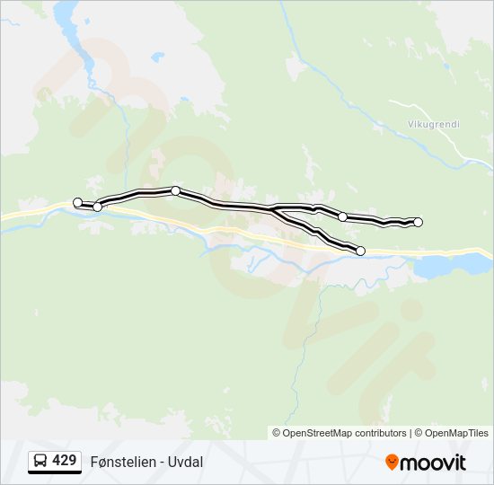 429 Bus Line Map