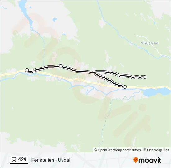 429 Bus Line Map