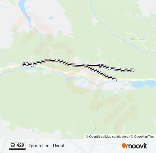 429 Bus Line Map