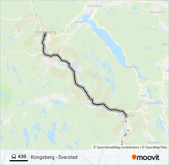 430 Bus Line Map